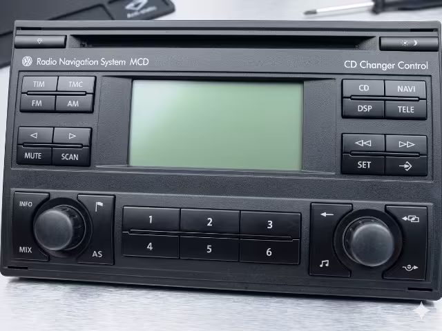 Blaupunkt MCD Radio Navigation System unit front panel view