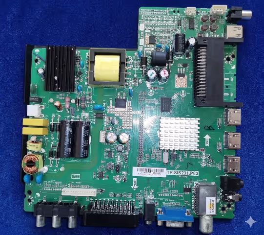 TP.SIS231.P83 main board overview for CHANGHONG LED39C1600 TV firmware dump and memory repair